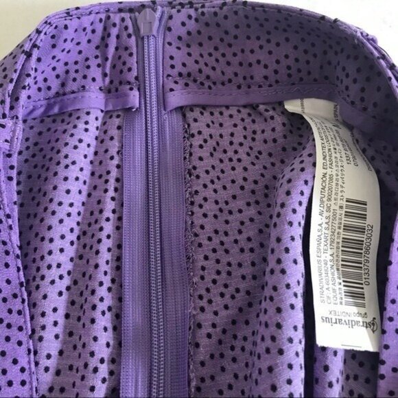Love for Humanity Women's Purple Polka Dot Skort Size M Lightweight Casual NWT - Picture 8 of 11